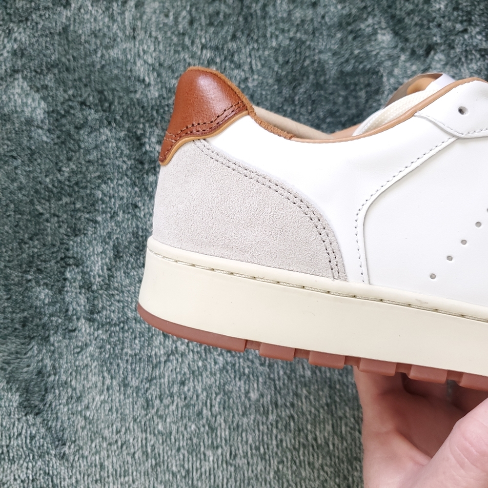 New ALLEN EDMONDS Mens Leather white sneakers - Picture 10 of 11